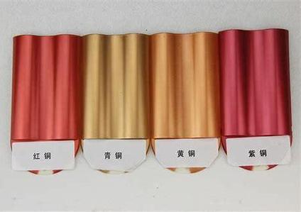 黄铜颜色对照表