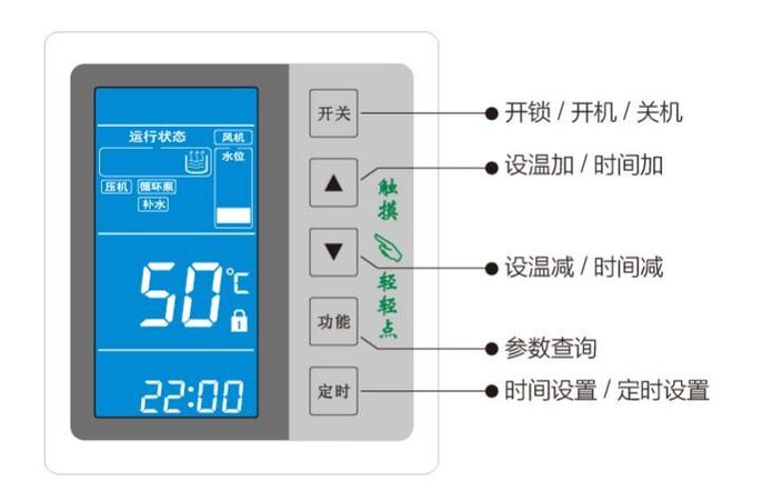海信空气能控制面板图解