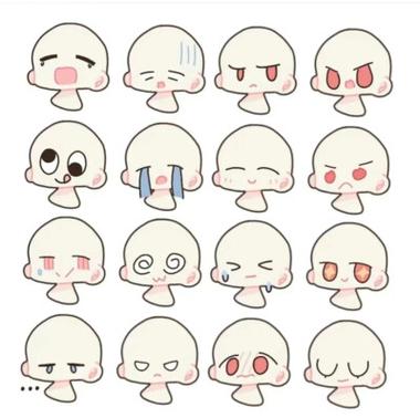 二次元q版人物模板