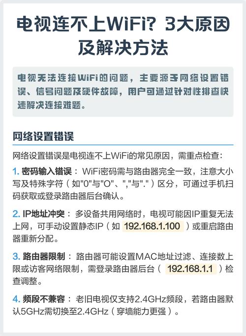 电视怎么连接不了wifi