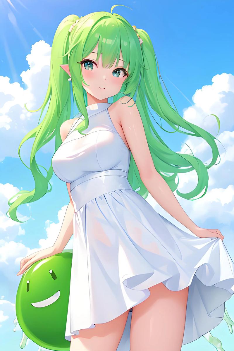 史莱姆包裹女孩的动漫