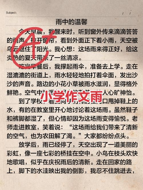 某校举行题为雨为题为题