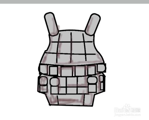 吃鸡三级甲套简笔画图标