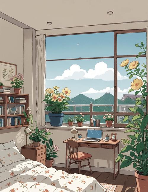动漫卧室背景图
