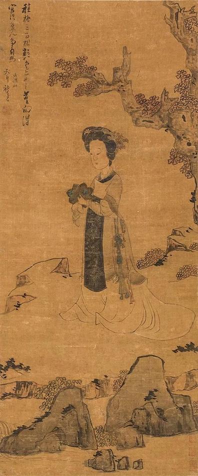 藏镜仕女枫丹