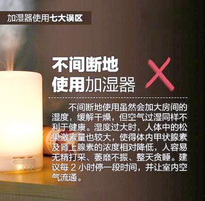 卧室使用加湿器的危害图标