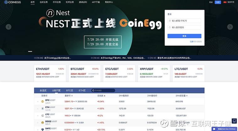 coinegg聚币新平台截图