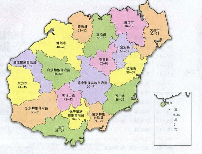 海南岛地图全景高清版缩略图