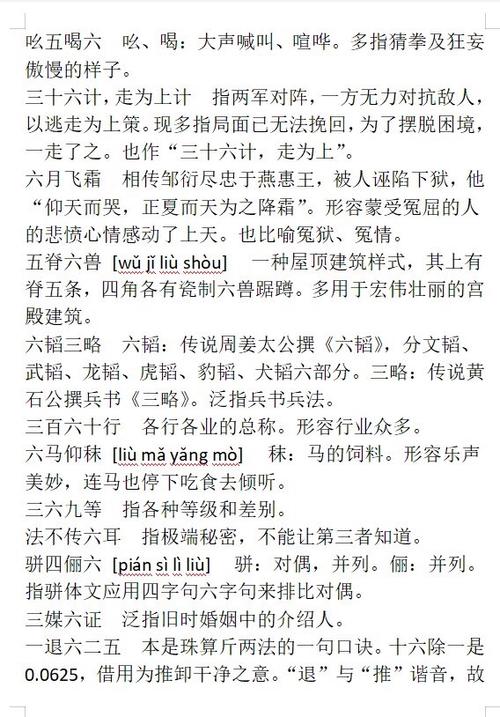 六成语缩略图