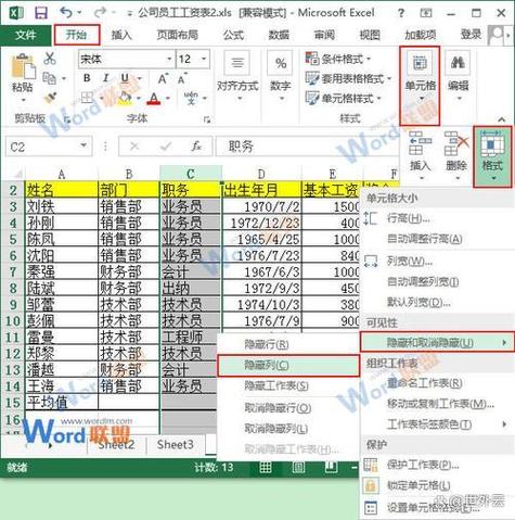 怎么隐藏表格里的内容