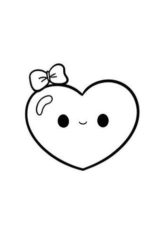 爱心漫画图片简笔画