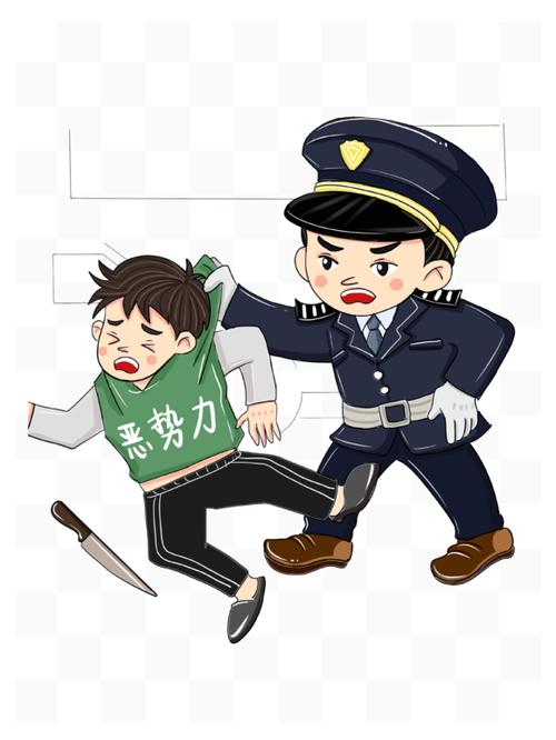 警察小偷游戏划拳手势