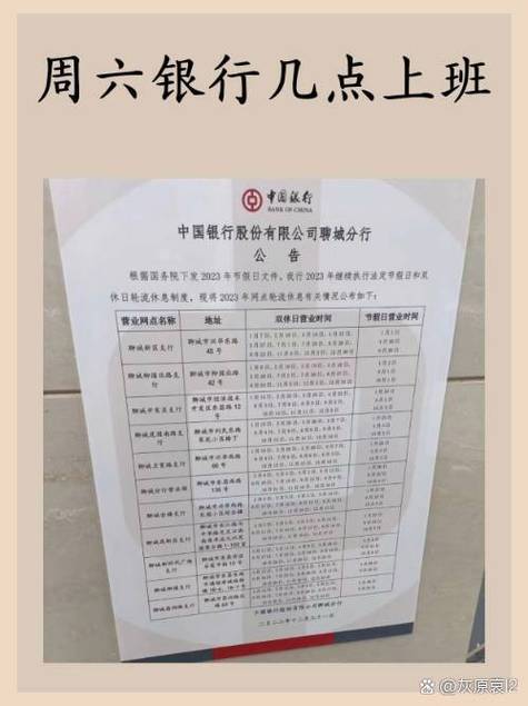 中国银行周六营业时间表图标