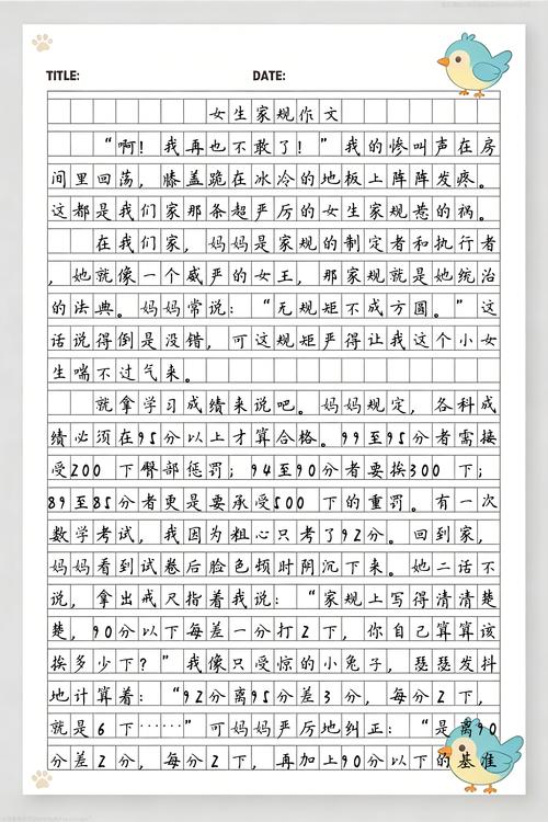 家规挨打作文越惨越好1000字截图
