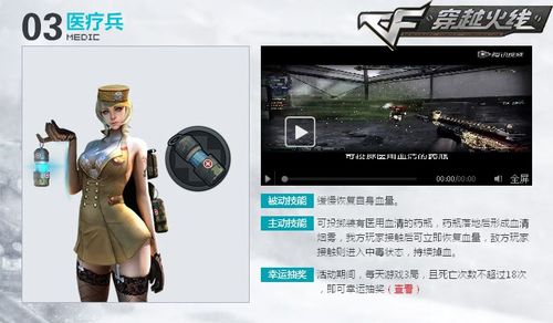 穿越火线 战场模式 医疗兵