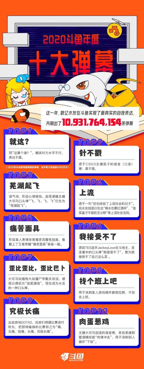 斗鱼好听弹幕模板
