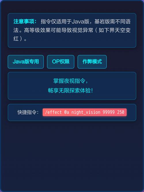 给予夜视的指令