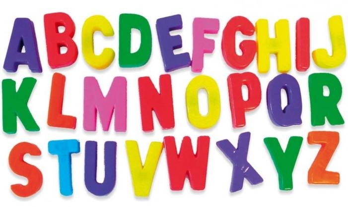 蓝色英文26个字母复制