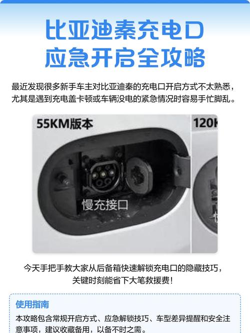 比亚迪秦怎么充电口怎么打开截图