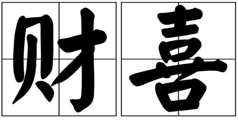 财运词语图标