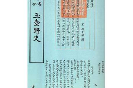 《玉壶野史》