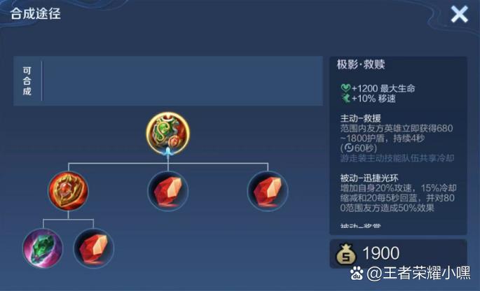 王者荣耀合成途径