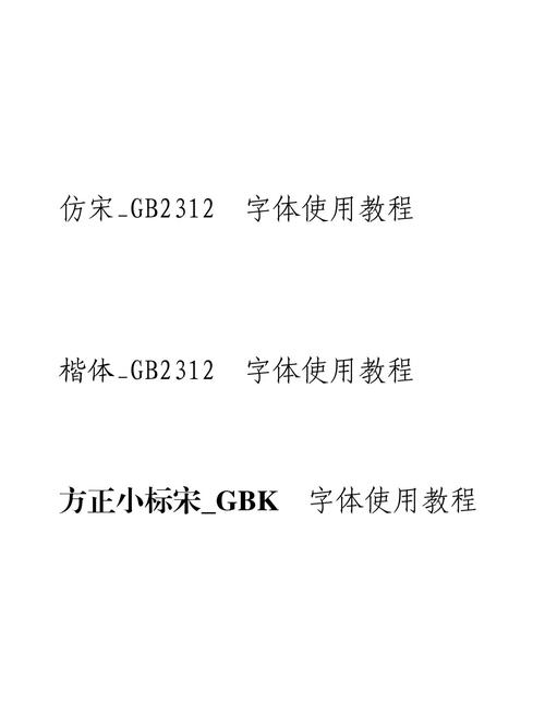 仿宋gb2312是什么字体截图