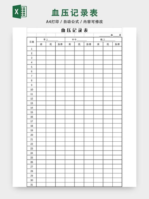 血压监测记录表