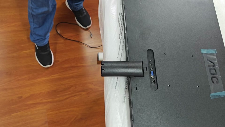 dell显示器底座支架怎么拆截图