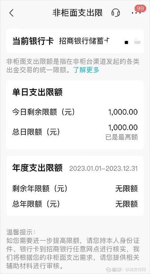 招商银行卡限额的影响因素