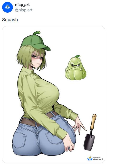 植物大战僵尸窝瓜娘化