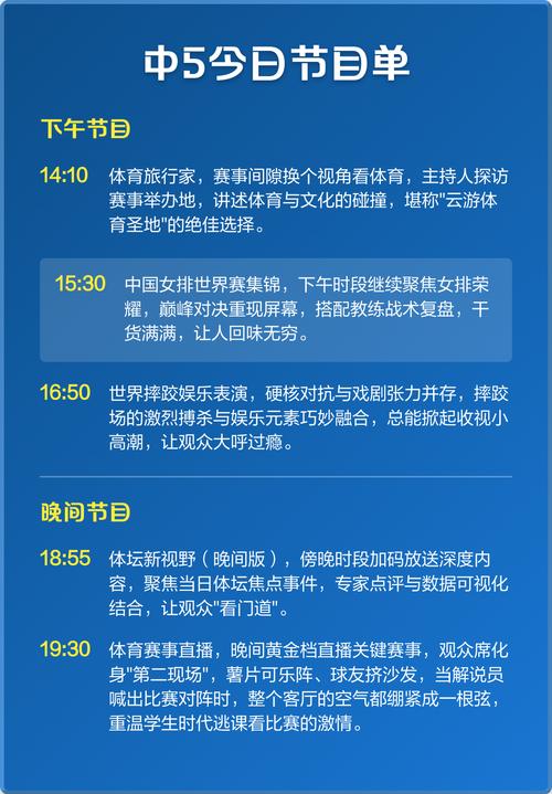 cctv5+节目单截图