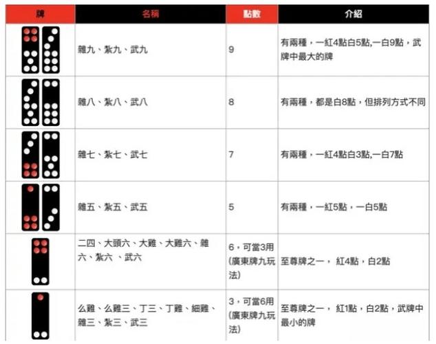 骨牌的游戏规则