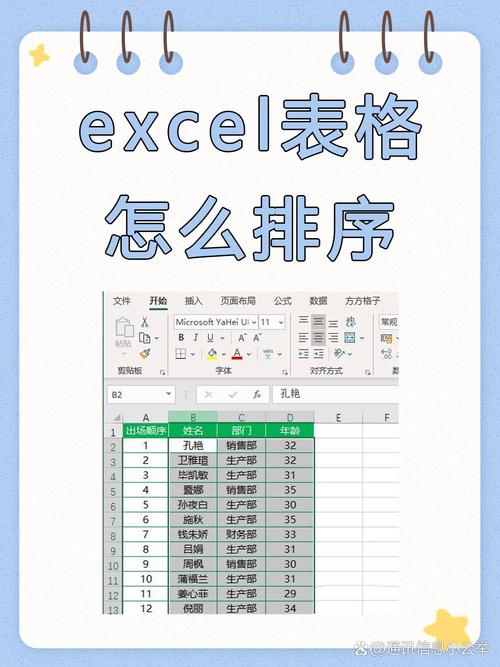 excel表格怎么排序缩略图