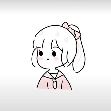简笔q版头像女生
