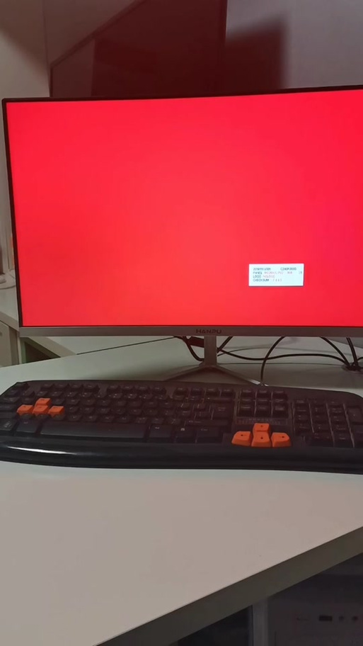 电脑关机后屏幕一直闪各种颜色