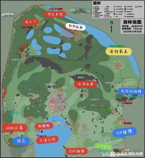 逃离塔科夫森林地图攻略图标