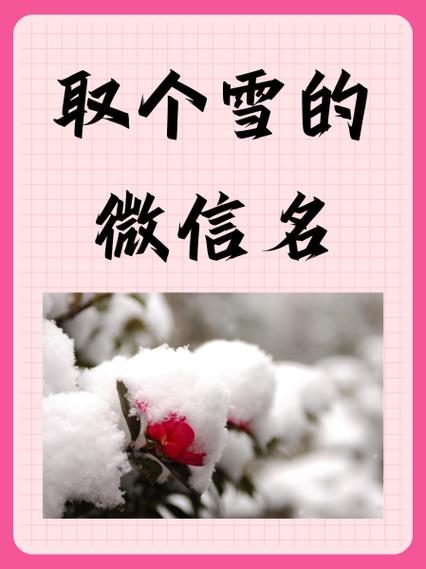 雪的昵称浪漫英文