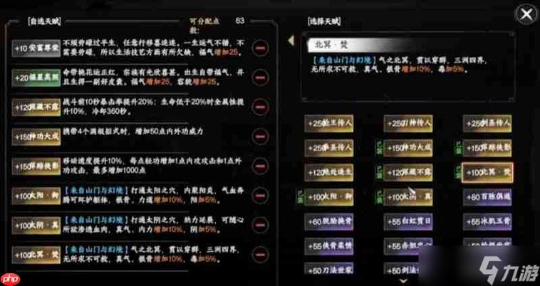 下一站江湖2属性点分配