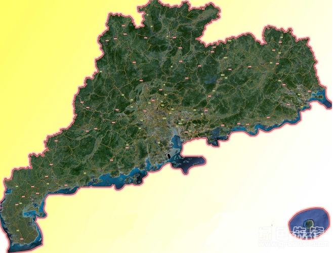 广东省高清卫星地图
