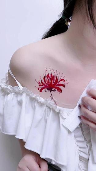 彼岸花开身上纹