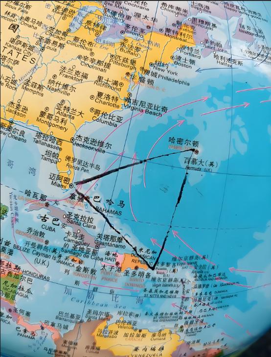 百慕大三角洲地图