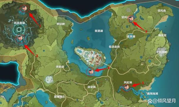 原神钓鱼点地图