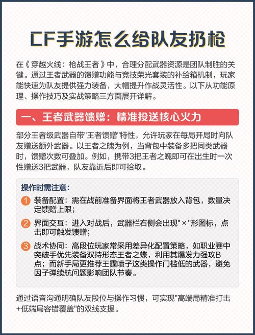 穿越火线手游怎么扔枪给队友缩略图