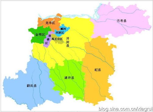 开封地图区域划分图