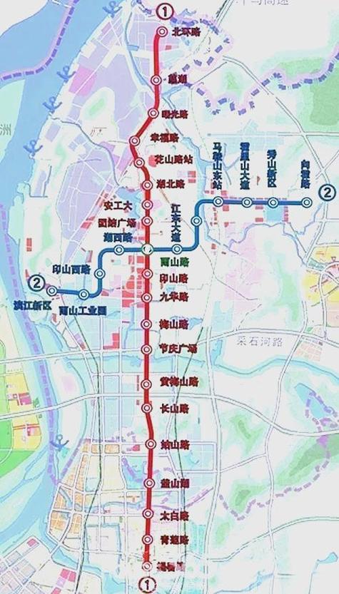马鞍山到南京轻轨路线图