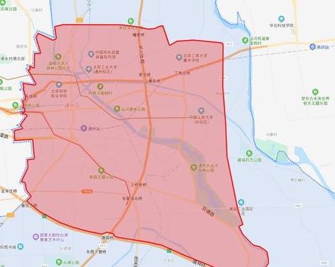 通州外地车限行区域地图缩略图