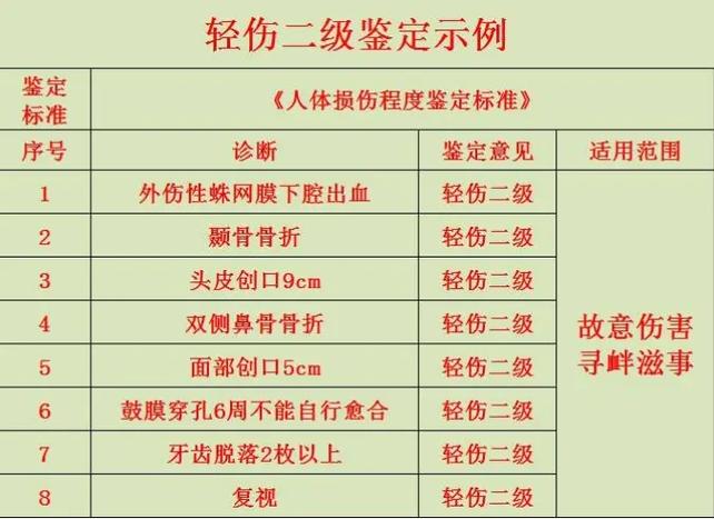 司法轻伤的鉴定标准