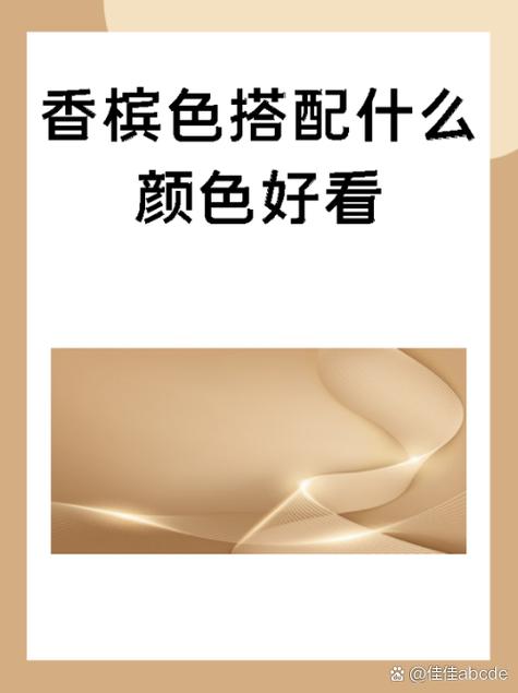 香槟色卡对照表