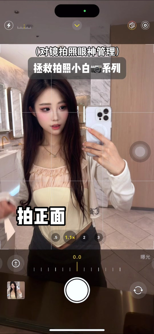 ipad相机自拍镜像截图